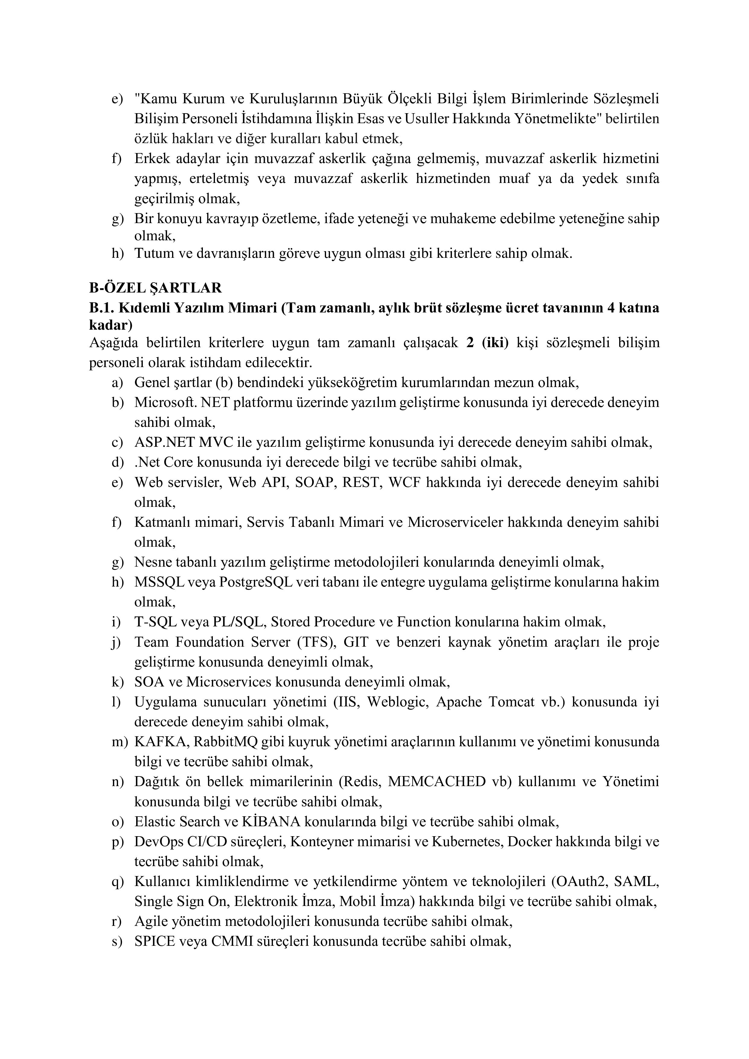 SAĞLIK BAKANLIĞI 10 SAĞLIK UZMAN YARDIMCISI ALACAK ( 10 Kasım - 14 Kasım) İlan İçeriği Sayfa 2