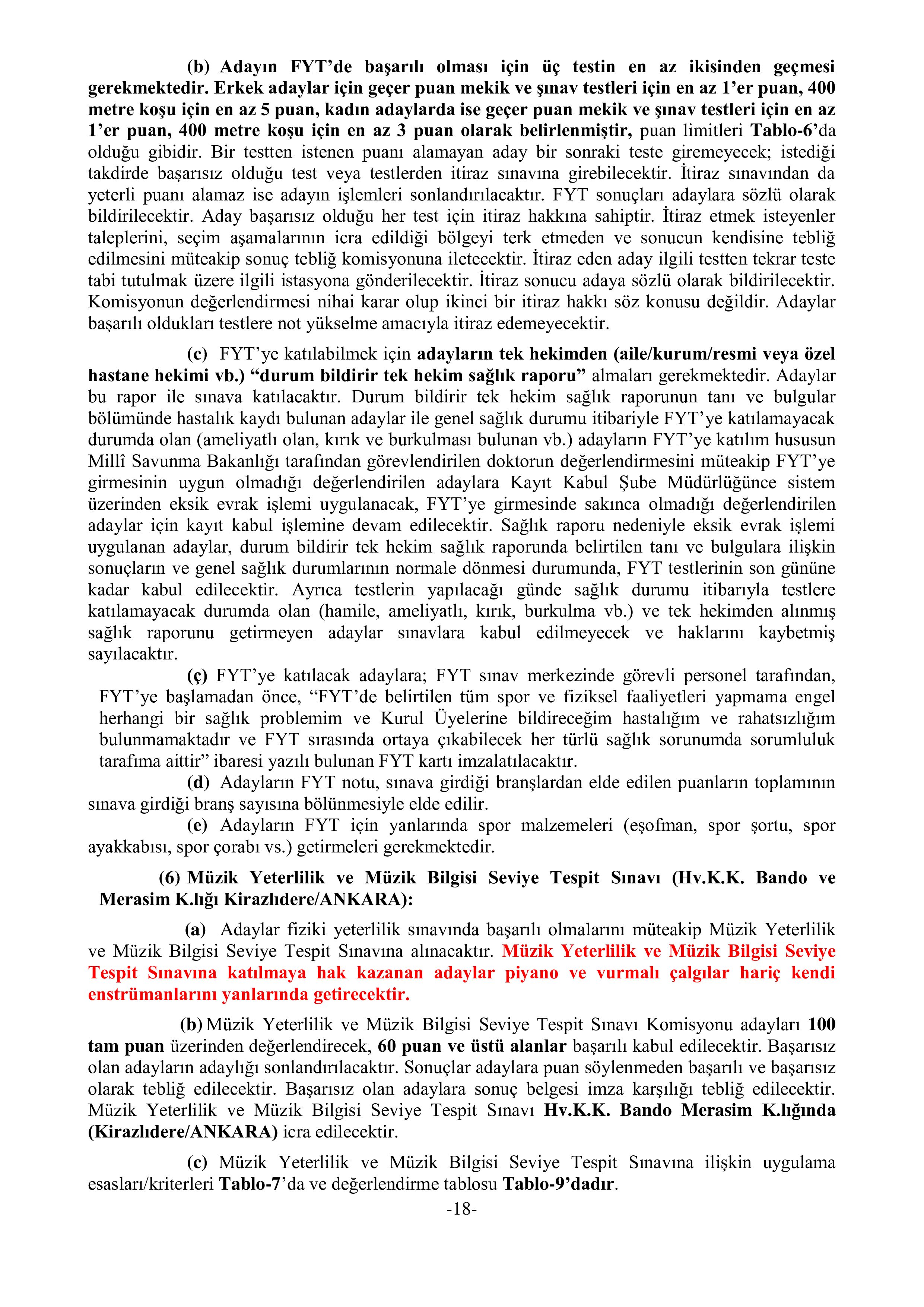 İlan İçeriği Sayfa 18 MİLLİ SAVUNMA BAKANLIĞI TÜRK SİLAHLI KUVVETLERİNE EN AZ DÖRT YIL SÜRELİ FAKÜLTE VEYA YÜKSEKOKUL MEZUNLARINDAN 2025 YILI BANDO SINIFI MUVAZZAF SUBAY/ASTSUBAY ADAYI TEMİNİ ( 11 Kasım - 23 Kasım) İlan İçeriği Sayfa 18