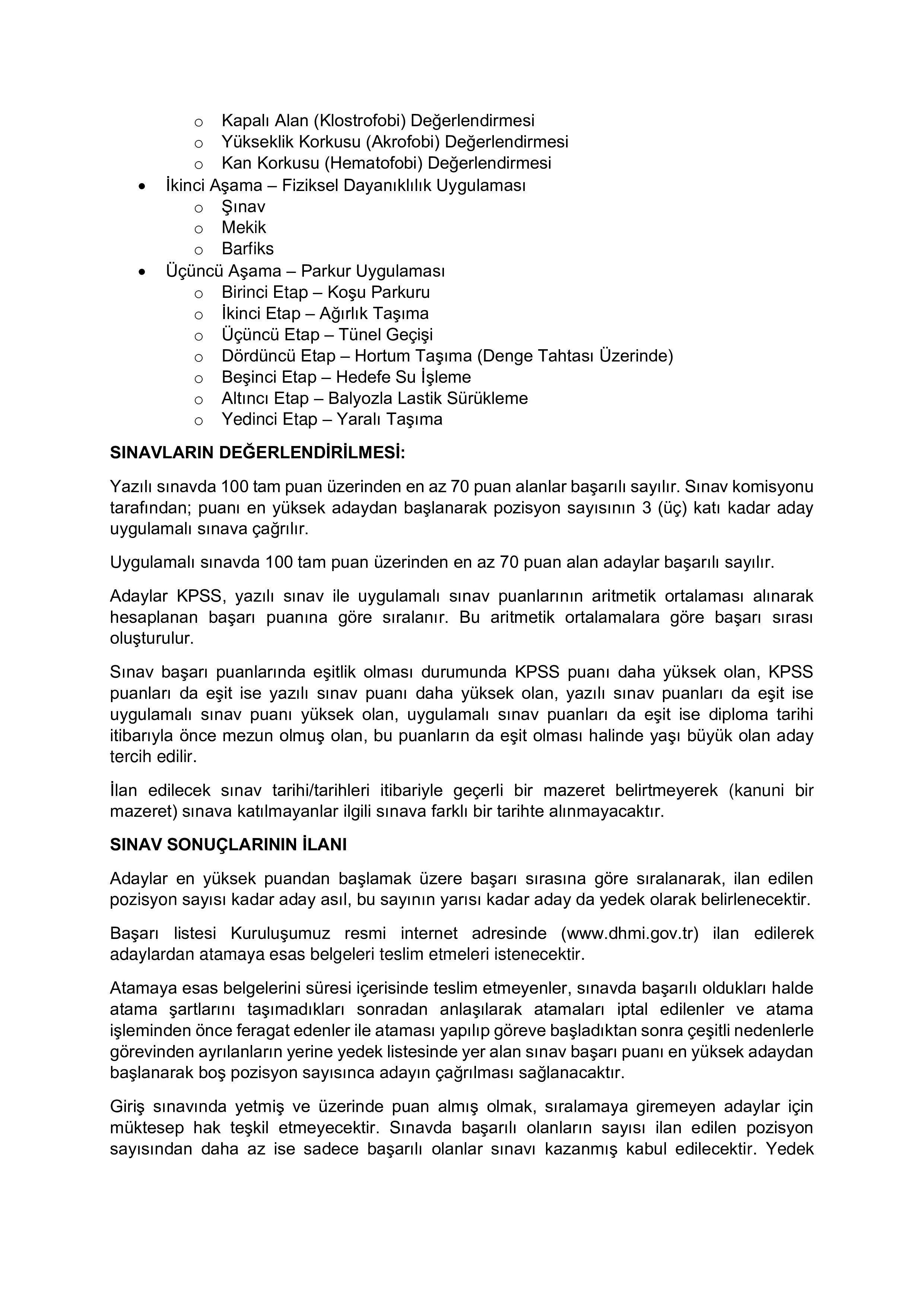 İlan İçeriği Sayfa 3 DEVLET HAVA MEYDANLARI İŞLETMESİ GENEL MÜDÜRLÜĞÜ 48 SÖZLEŞMELİ PERSONEL ALACAK ( 14 Kasım - 21 Kasım) İlan İçeriği Sayfa 3
