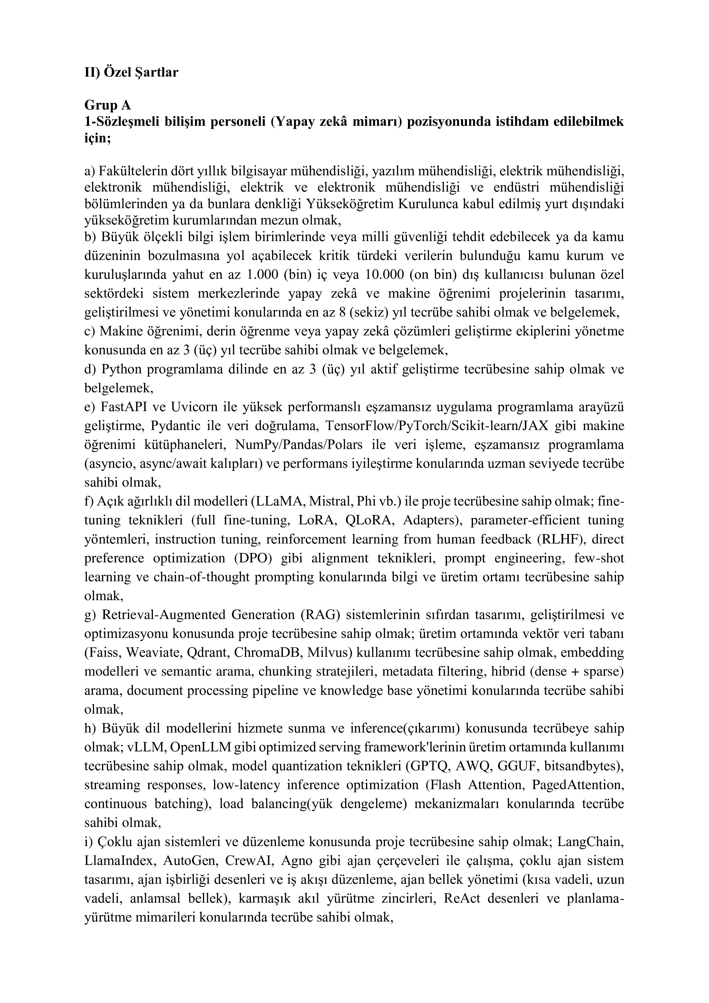 İlan İçeriği Sayfa 2 ADALET BAKANLIĞI 25 SÖZLEŞMELİ BİLİŞİM PERSONELİ ALACAK ( 15 Ekim - 30 Ekim) İlan İçeriği Sayfa 2