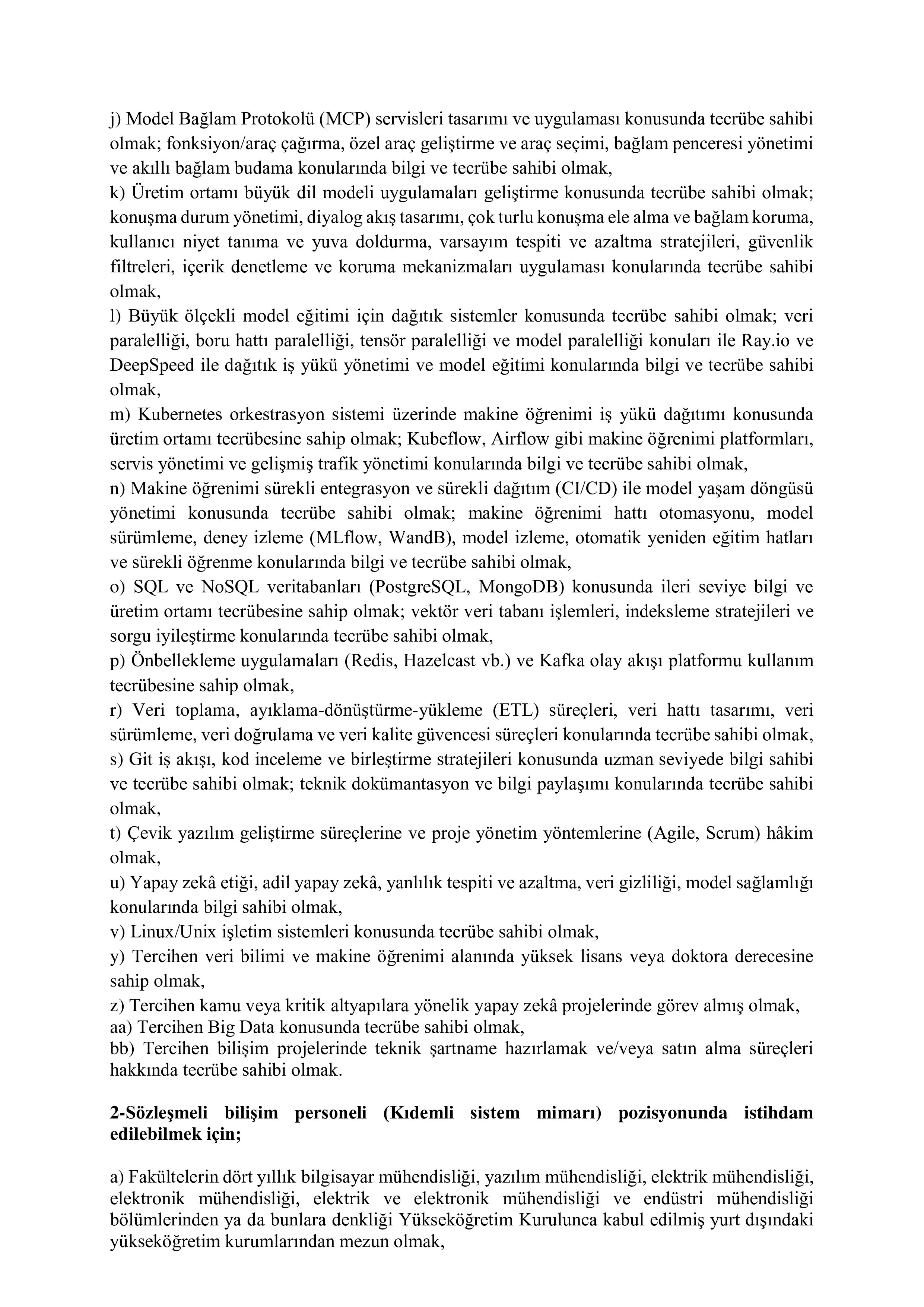 İlan İçeriği Sayfa 3 ADALET BAKANLIĞI 25 SÖZLEŞMELİ BİLİŞİM PERSONELİ ALACAK ( 15 Ekim - 30 Ekim) İlan İçeriği Sayfa 3