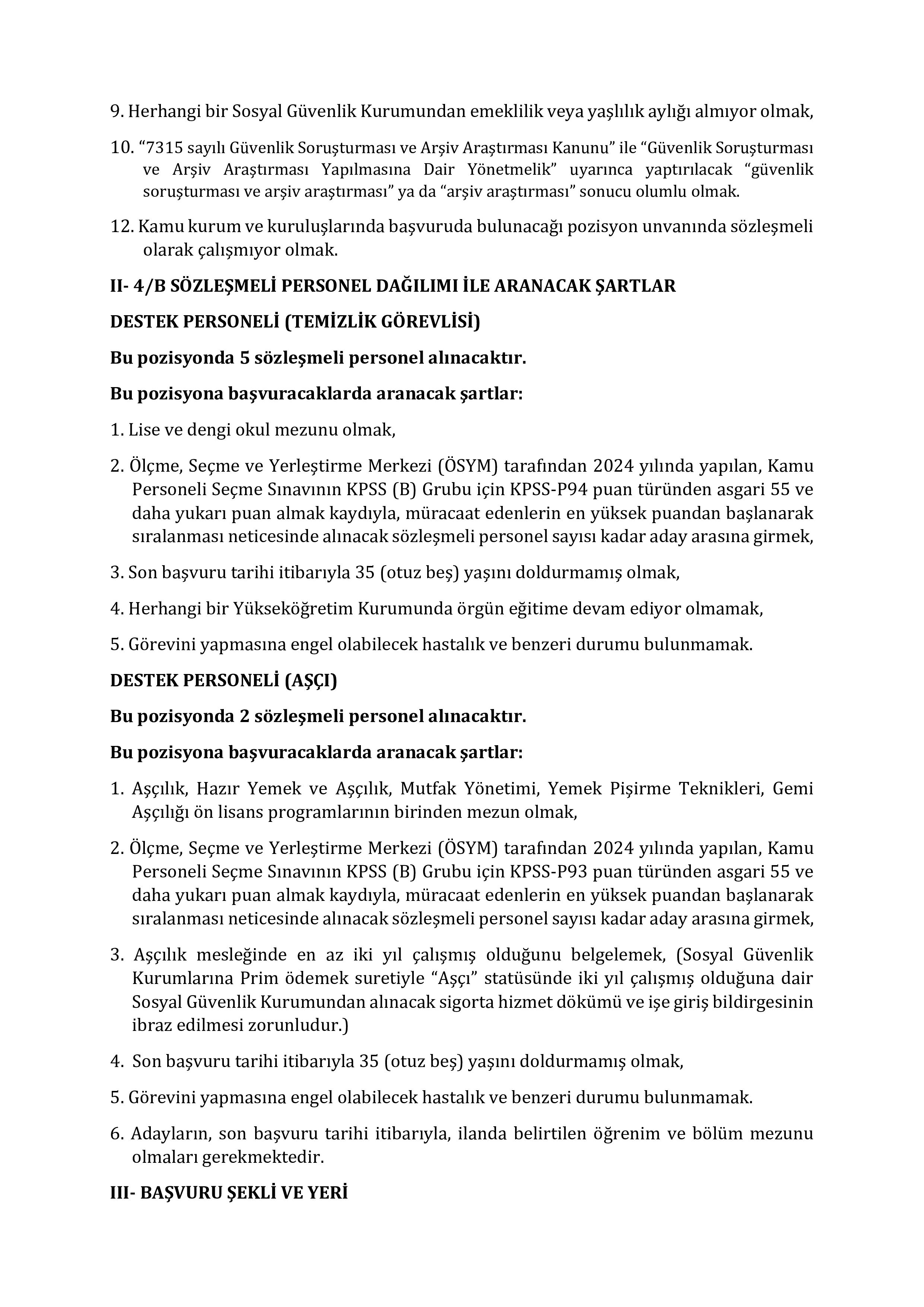 İlan İçeriği Sayfa 2 ANAYASA MAHKEMESİ BAŞKANLIĞI 7 SÖZLEŞMELİ PERSONEL ALACAK ( 17 Şubat - 24 Şubat) İlan İçeriği Sayfa 2