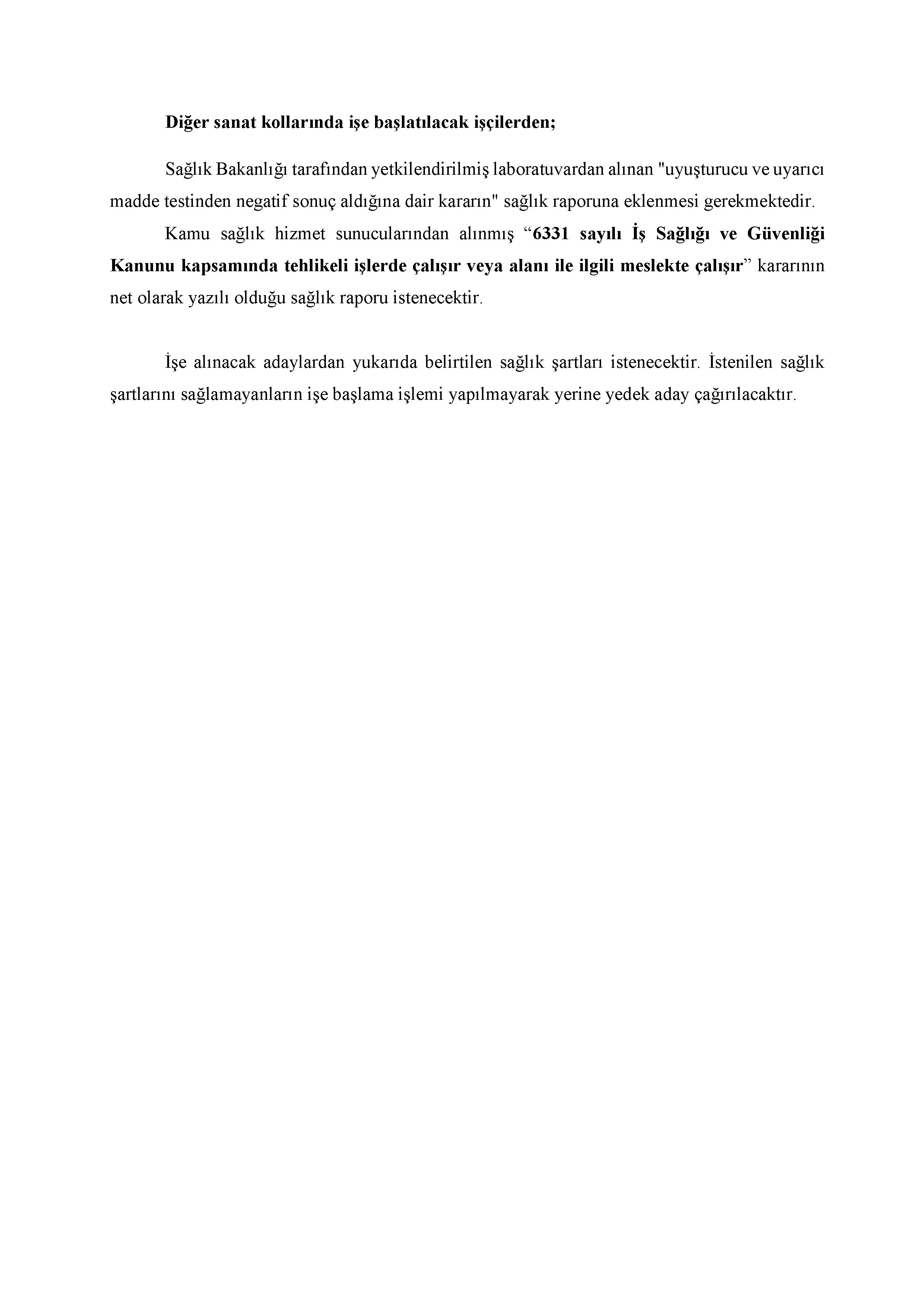 İlan İçeriği Sayfa 8 T.C.DEVLET DEMİRYOLLARI İŞLETMESİ GENEL MÜDÜRLÜĞÜ 780 SüREKLİ İŞÇİ ALACAK ( 17 Kasım - 21 Kasım) İlan İçeriği Sayfa 8