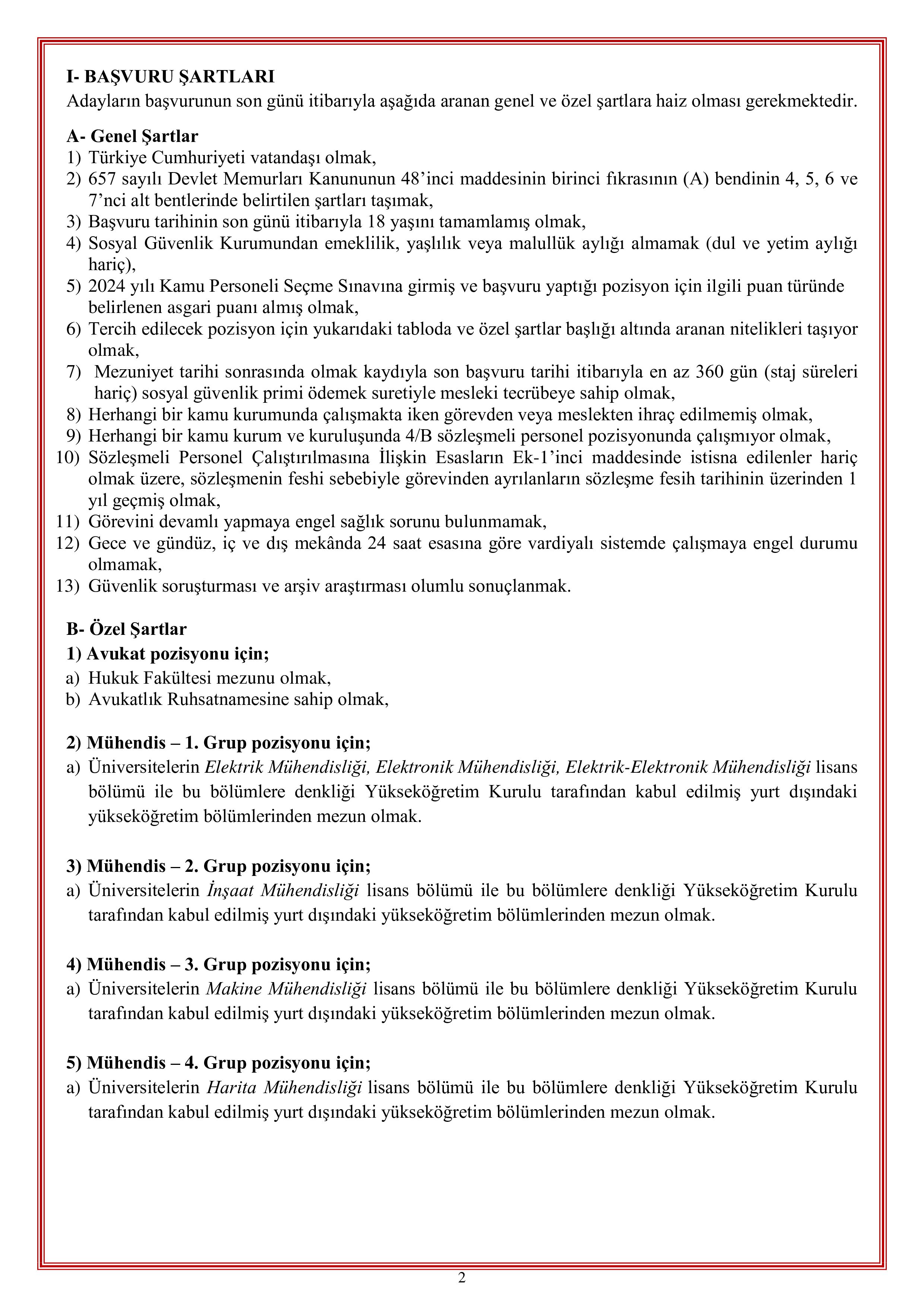 İlan İçeriği Sayfa 2 GENÇLİK VE SPOR BAKANLIĞI 190 SÖZLEŞMELİ PERSONEL ALACAK ( 22 Haziran - 26 Haziran) İlan İçeriği Sayfa 2
