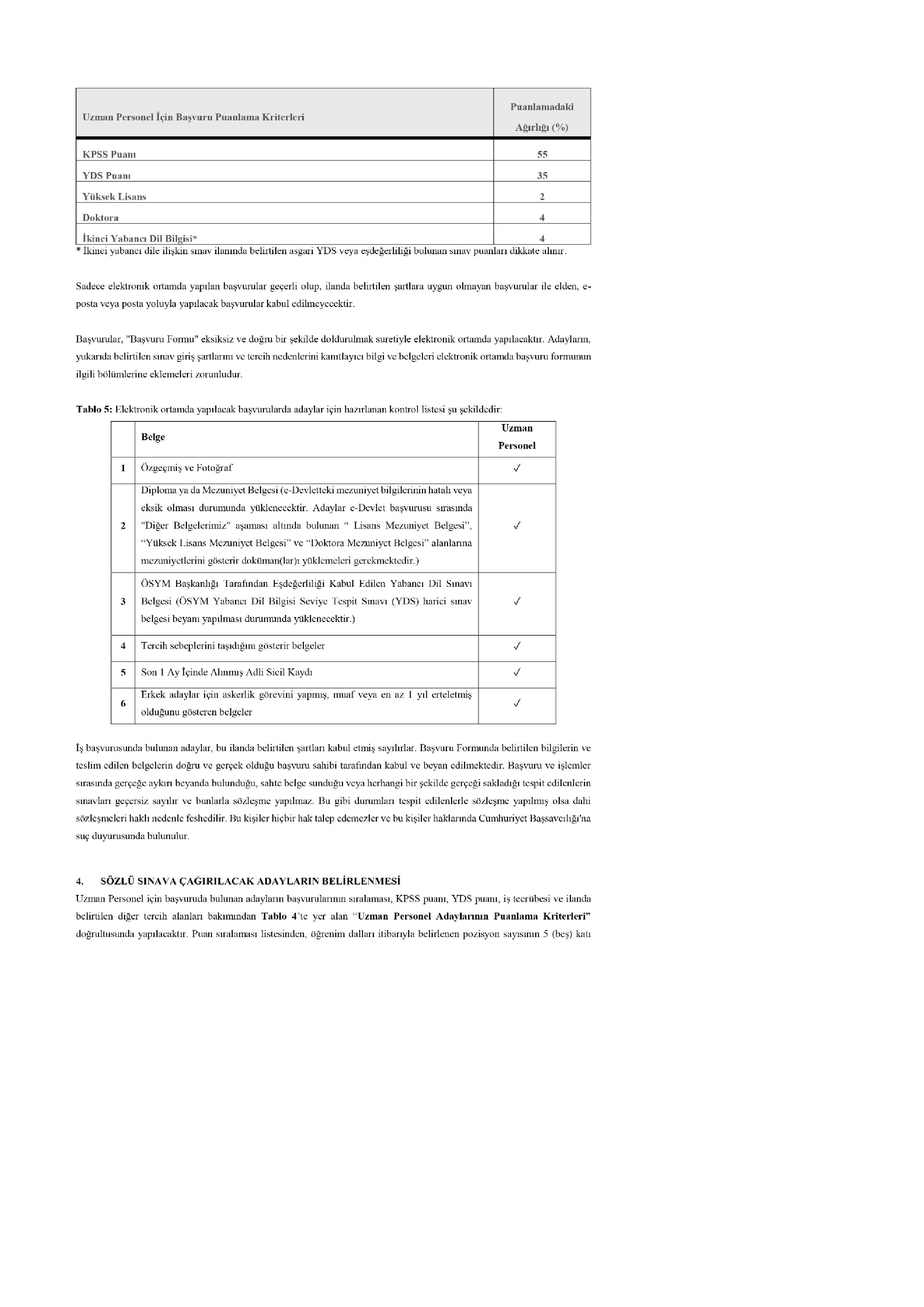 ÇUKUROVA KALKINMA AJANSI 4  UZMAN ALACAK ( 2 Şubat - 13 Şubat) İlan İçeriği Sayfa 4