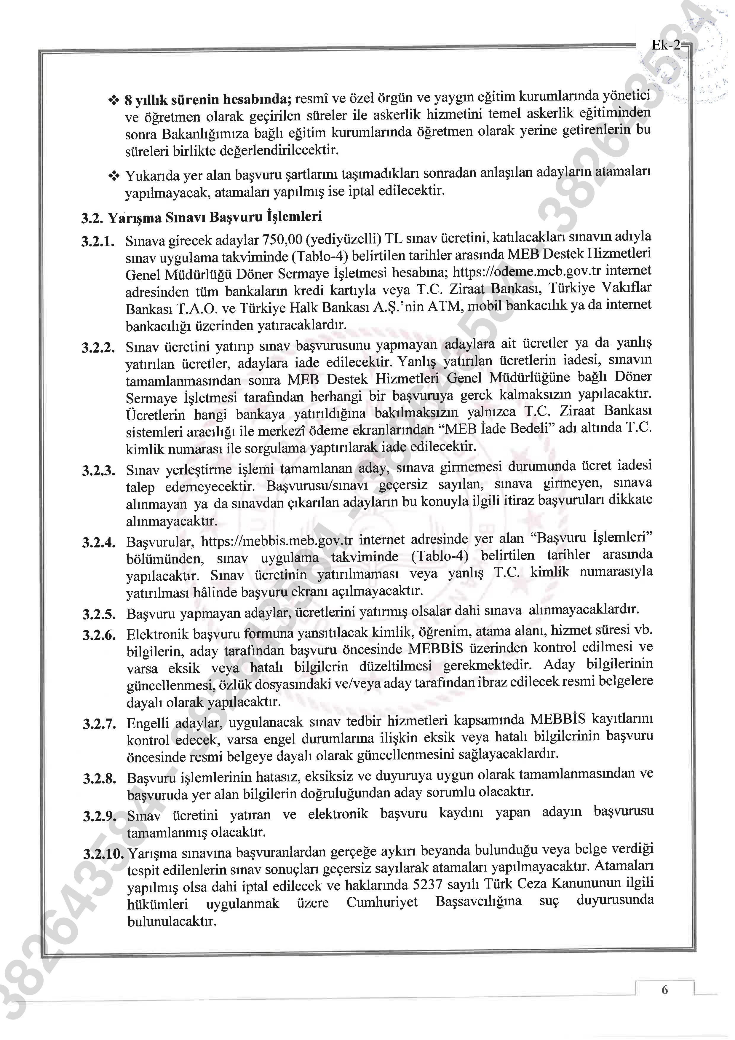 İlan İçeriği Sayfa 6 MİLLİ EĞİTİM BAKANLIĞI 100 MÜFETTİŞ YARDIMCISI ALACAK ( 14 Ekim - 25 Ekim) İlan İçeriği Sayfa 6