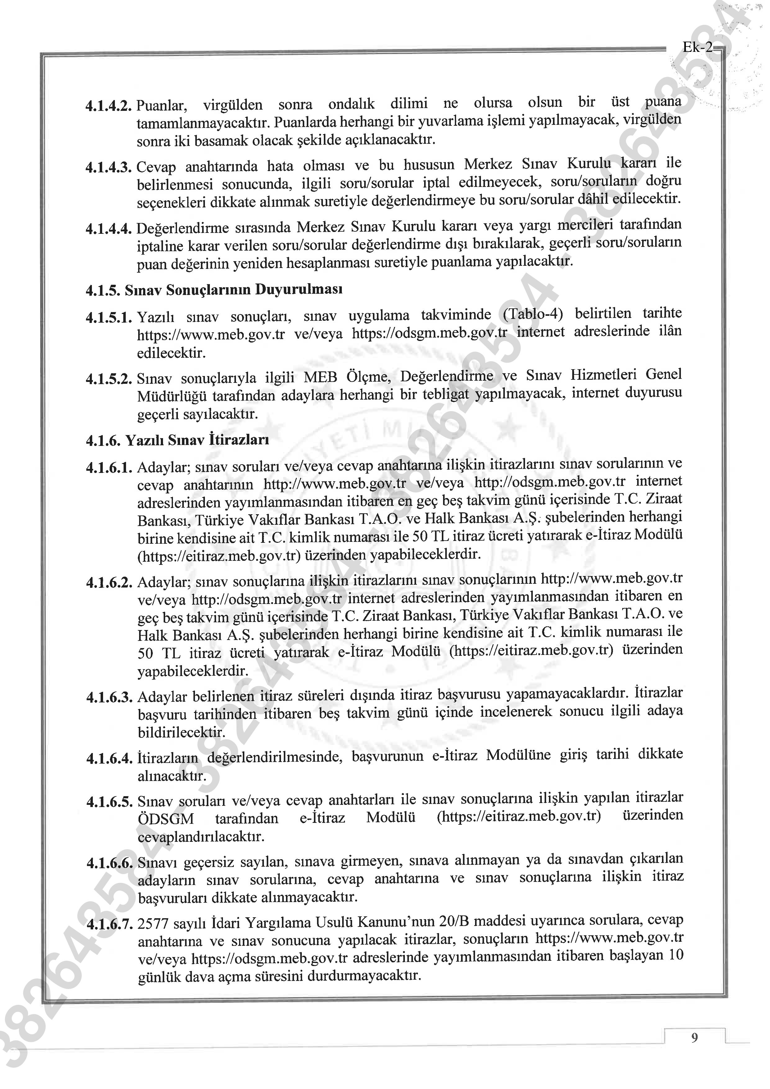 İlan İçeriği Sayfa 9 MİLLİ EĞİTİM BAKANLIĞI 100 MÜFETTİŞ YARDIMCISI ALACAK ( 14 Ekim - 25 Ekim) İlan İçeriği Sayfa 9
