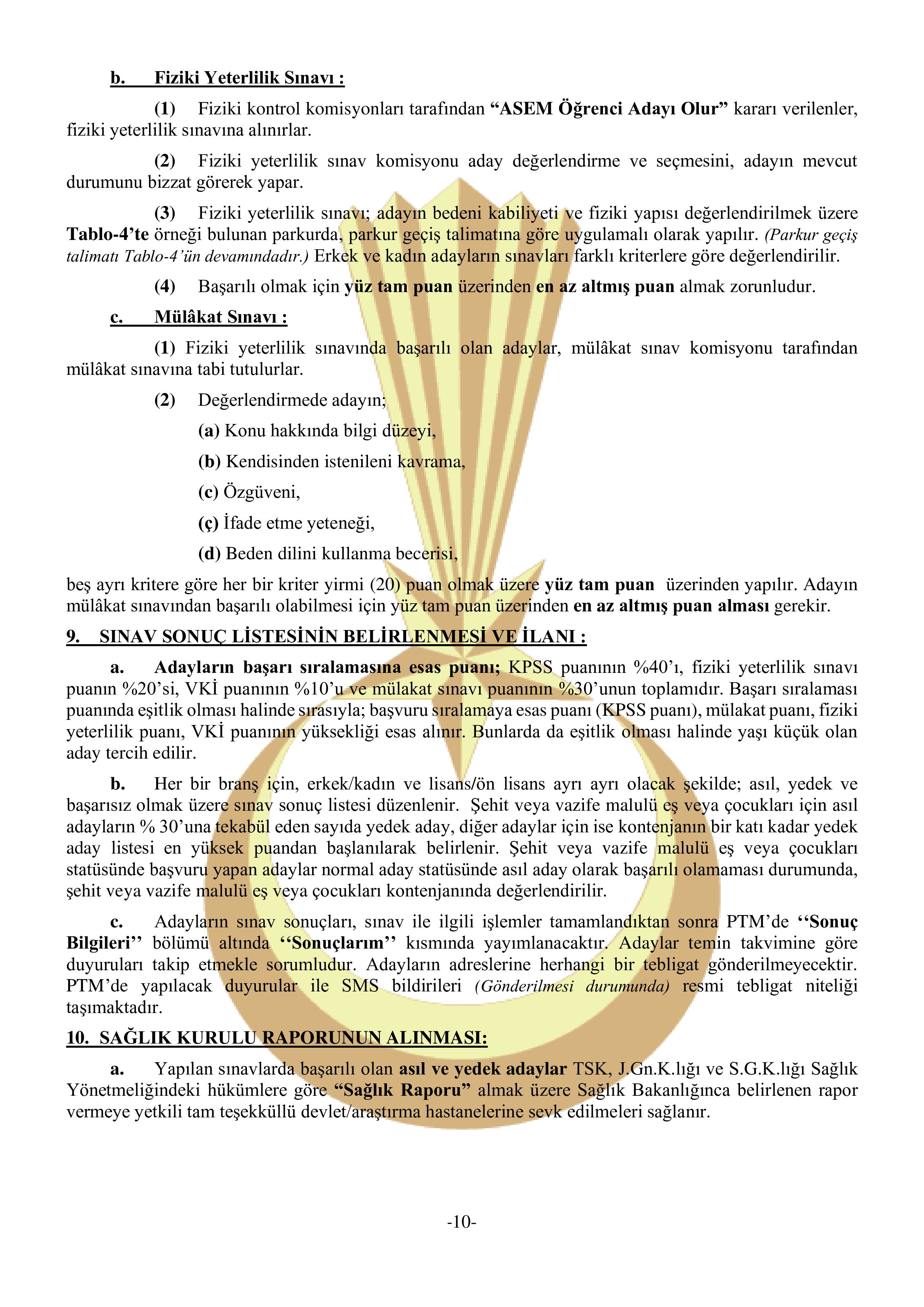 İlan İçeriği Sayfa 11 JANDARMA GENEL KOMUTANLIĞI 3395 MUVAZZAF ASTSUBAY TEMİN EDECEKTİR ( 26 Ocak - 9 Şubat) İlan İçeriği Sayfa 11