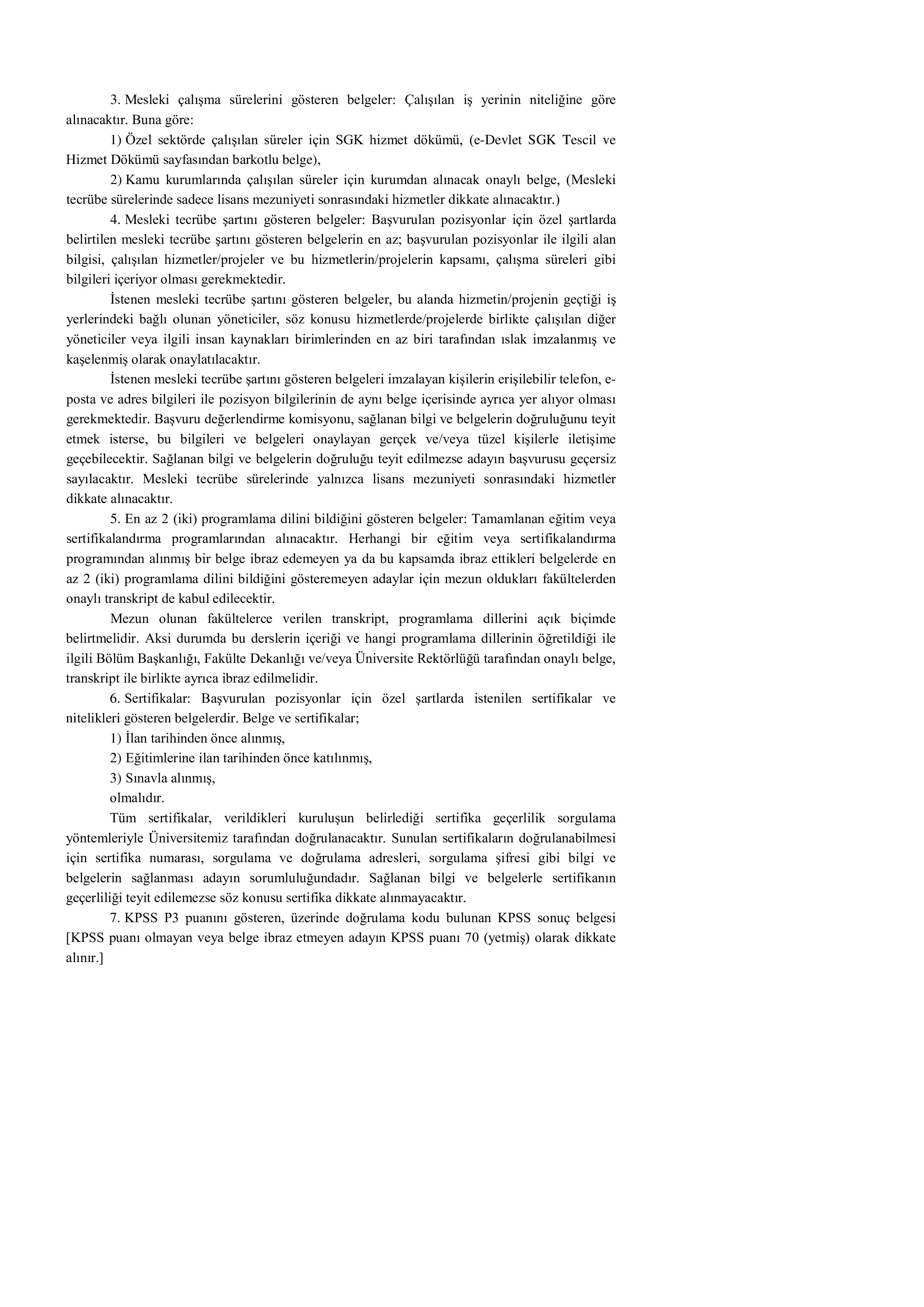İlan İçeriği Sayfa 3 İSTANBUL MEDENİYET ÜNİVERSİTESİ 1 SÖZLEŞMELİ BİLİŞİM PERSONELİ  ALACAK ( 30 Ekim - 13 Kasım) İlan İçeriği Sayfa 3