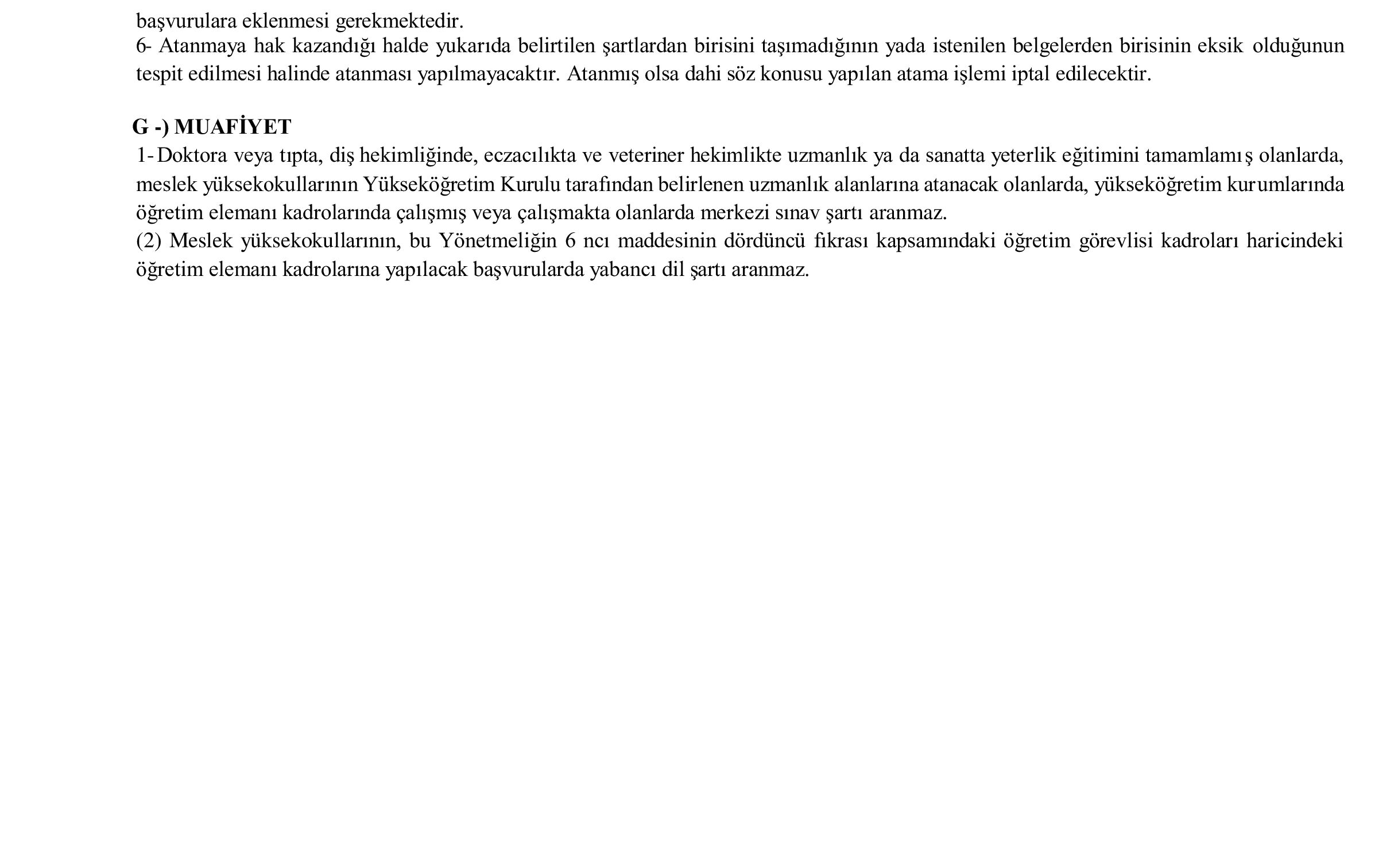 SİİRT ÜNİVERSİTESİ 43 ÖĞRETİM ÜYESİ ALACAK ( 31 Aralık - 14 Ocak) İlan İçeriği Sayfa 11