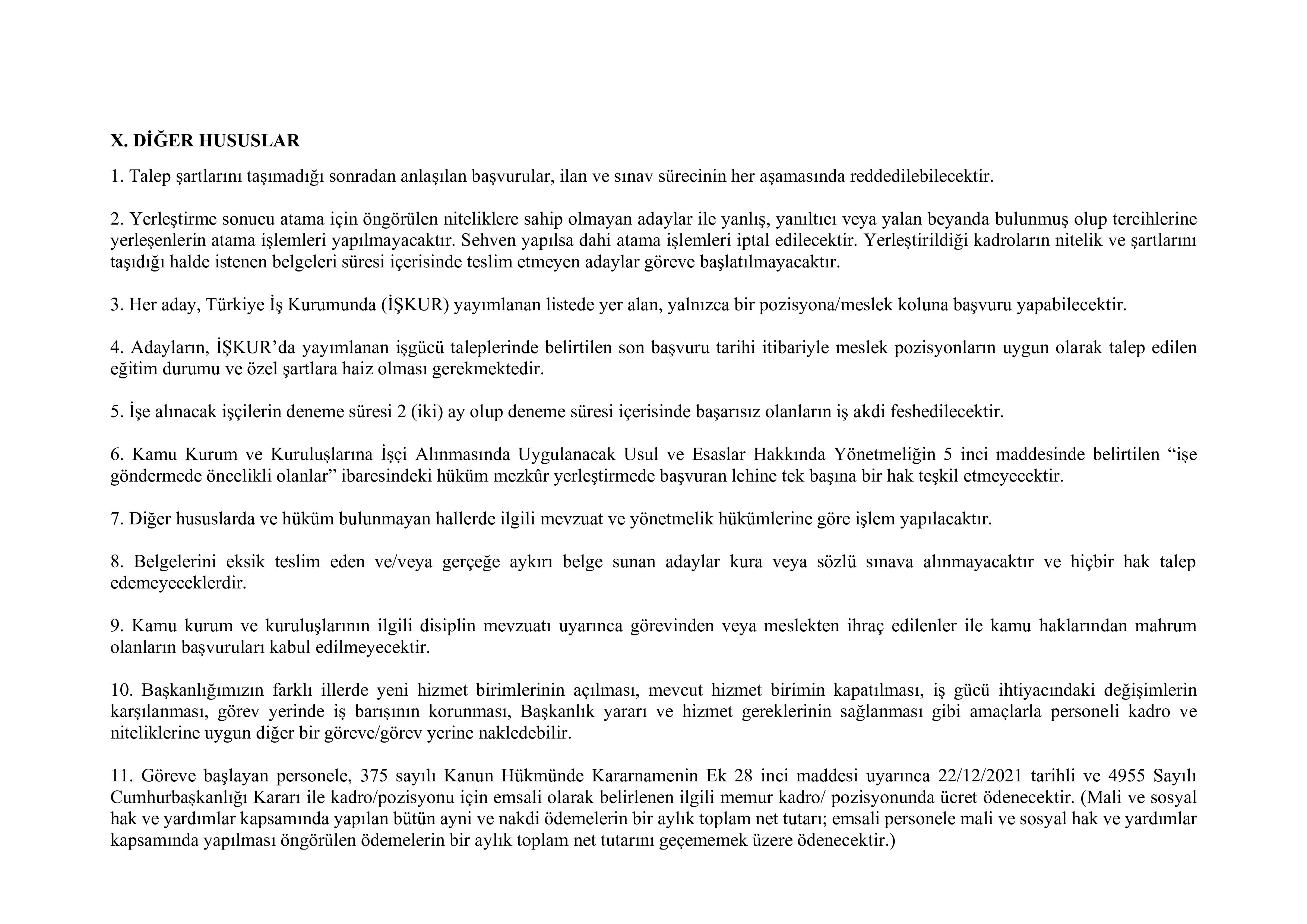 TÜRKİYE SAĞLIK ENSTİTÜLERİ BAŞKANLIĞI 10 SüREKLİ İŞÇİ ALACAK ( 8 Haziran - 12 Haziran) İlan İçeriği Sayfa 16