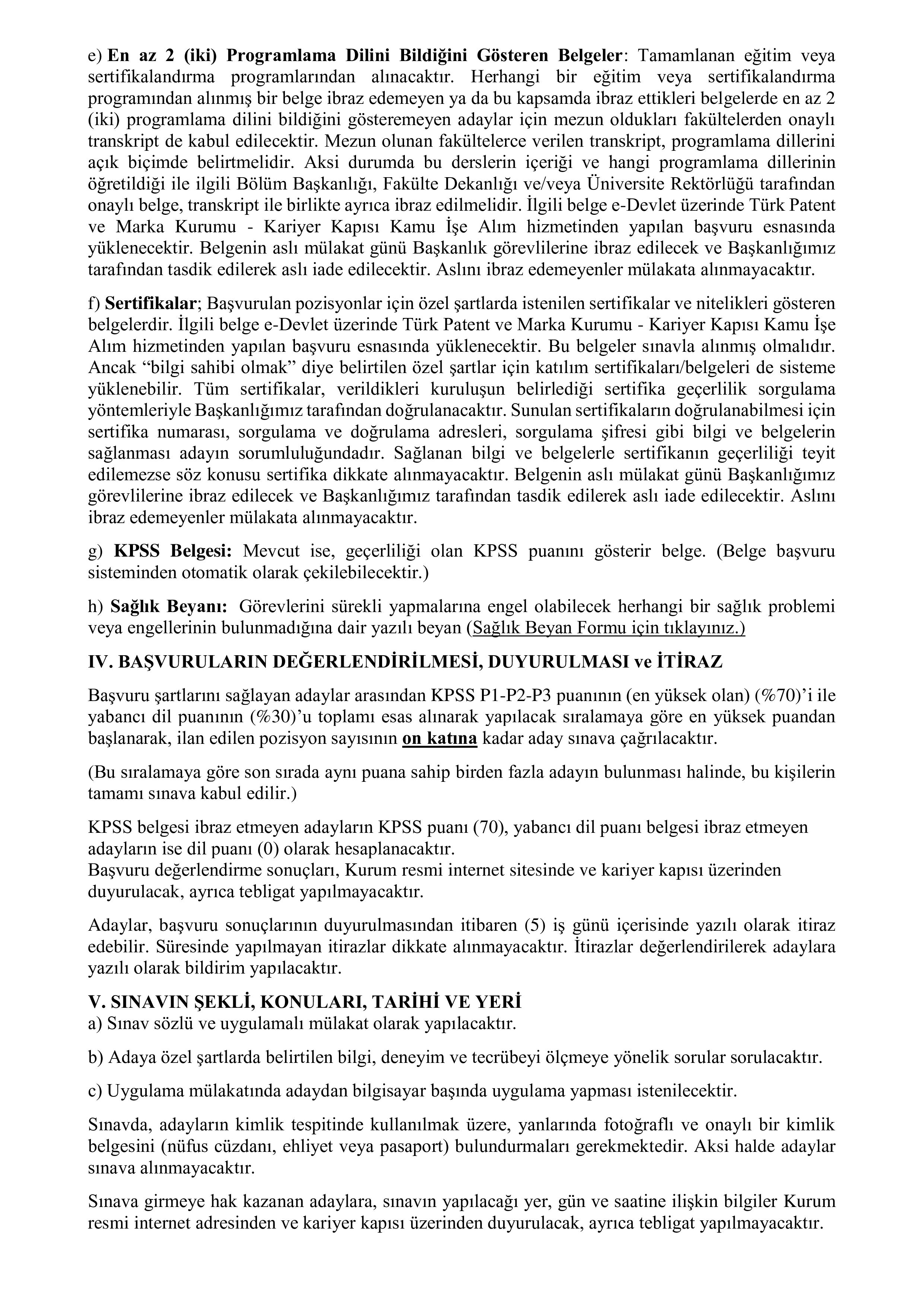 TÜRK PATENT VE MARKA KURUMU 2  ALACAK ( 7 Kasım - 23 Kasım) İlan İçeriği Sayfa 4