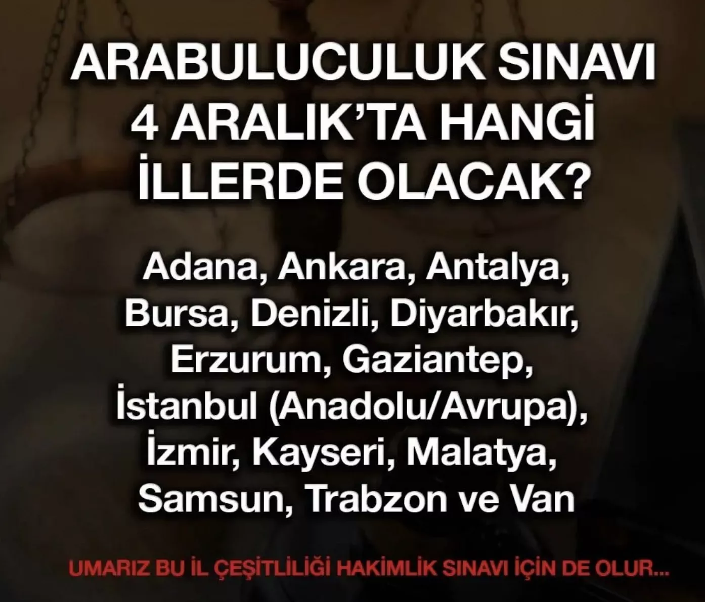 2- arabuluculuk sınavı başvurusu - arabuluculuk sınavı hangi illerde olacak