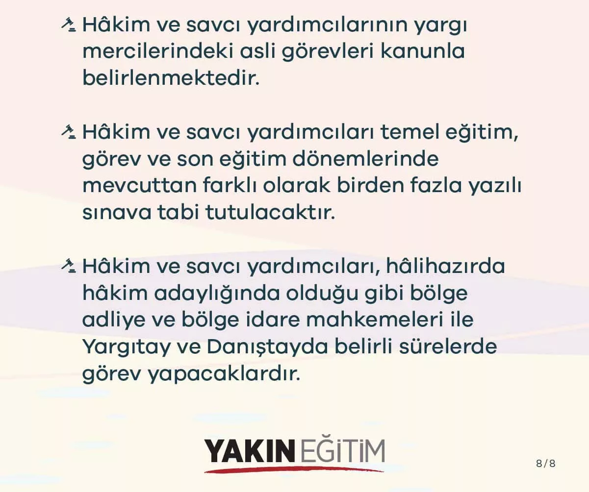 7- hakim yardımcılığı kursu
