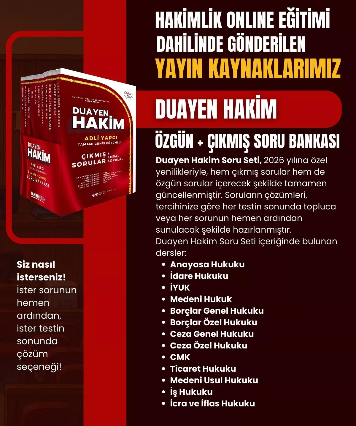 adli hakimlik hibrit soru bankası