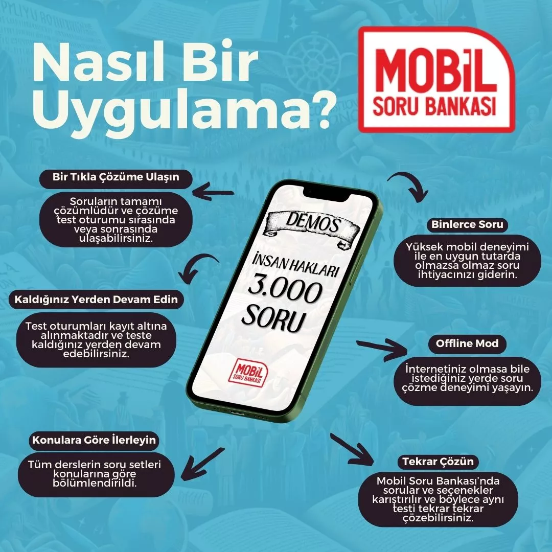 demos insan hakları soru bankası mobil soru bankası