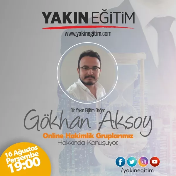 gökhan aksoy hakimlik uzaktan eğitim kursu