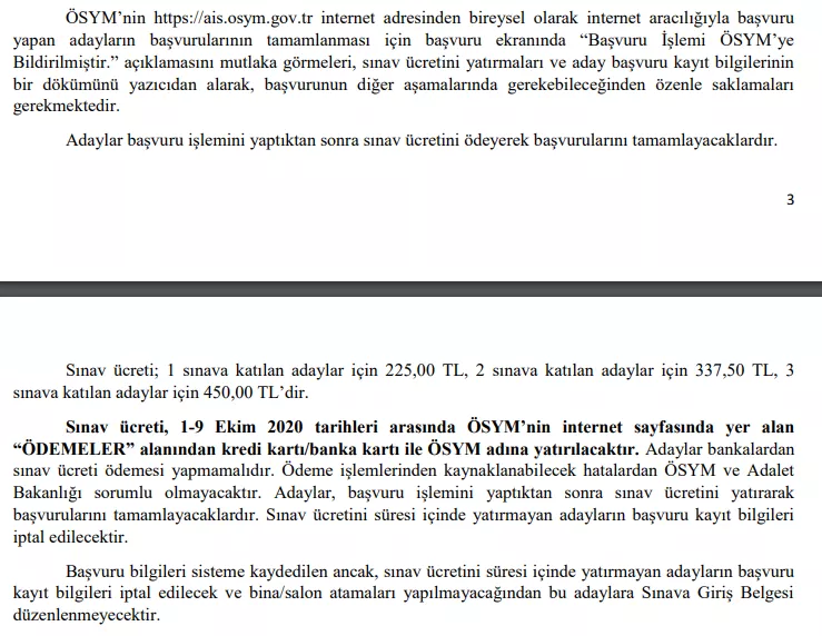 hakimli sınavı geç başvuru tarihi 2