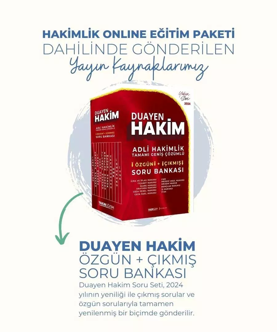 hakimlik çıkmış soru bankası