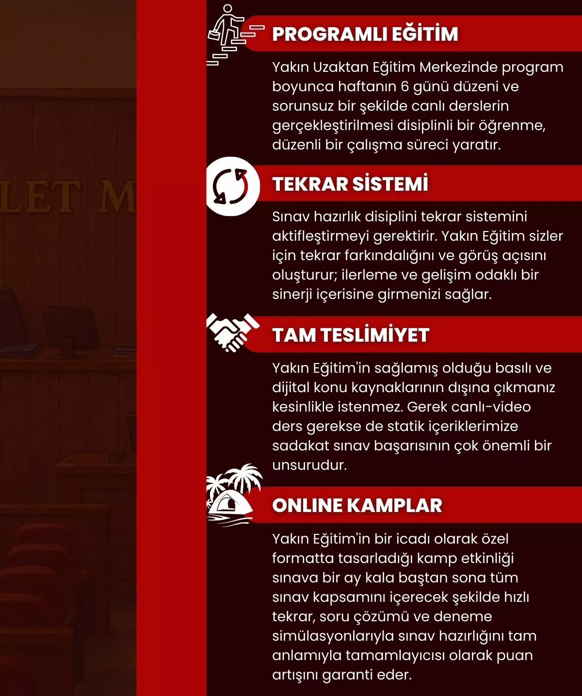 hakimlik kursu hibrit online