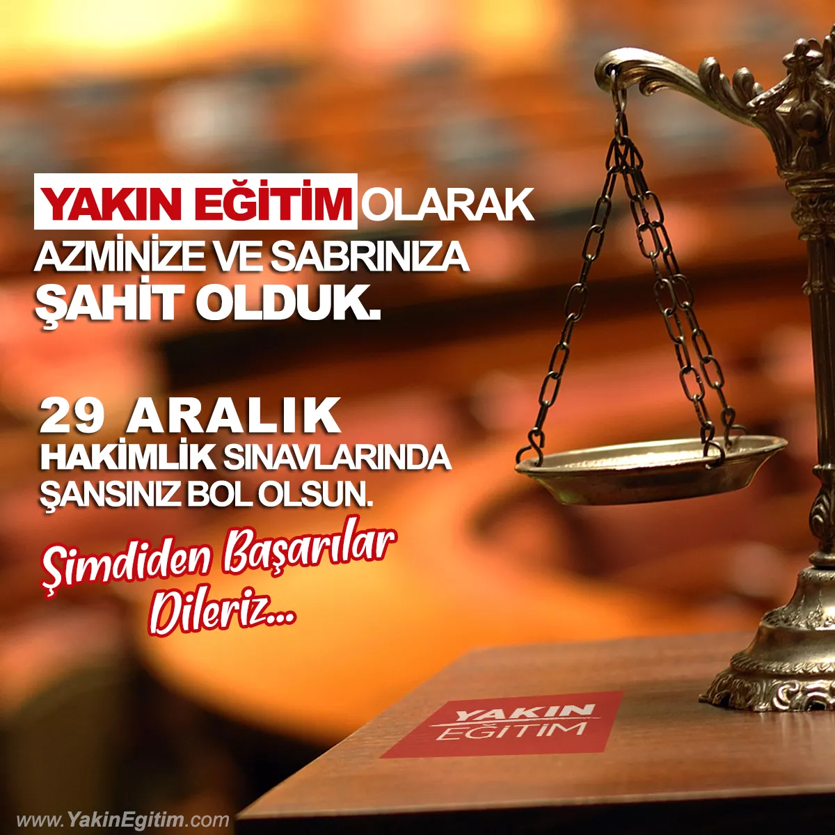 HAKİMLİK SINAVI BAŞARILAR