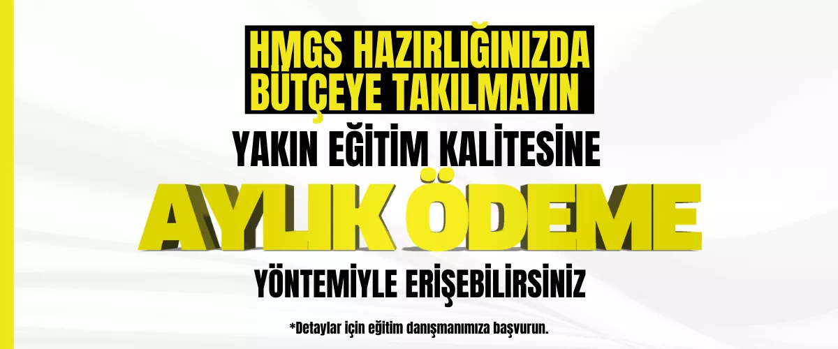 HMGS HAZIRLIĞINIZDA BÜTÇEYE TAKILMAYIN