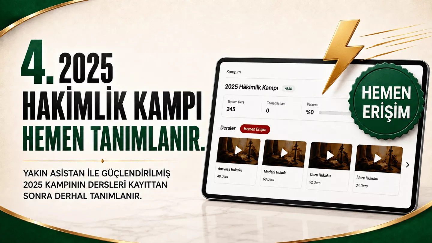İDARİ HAKİMLİK KAMPI DERSLER