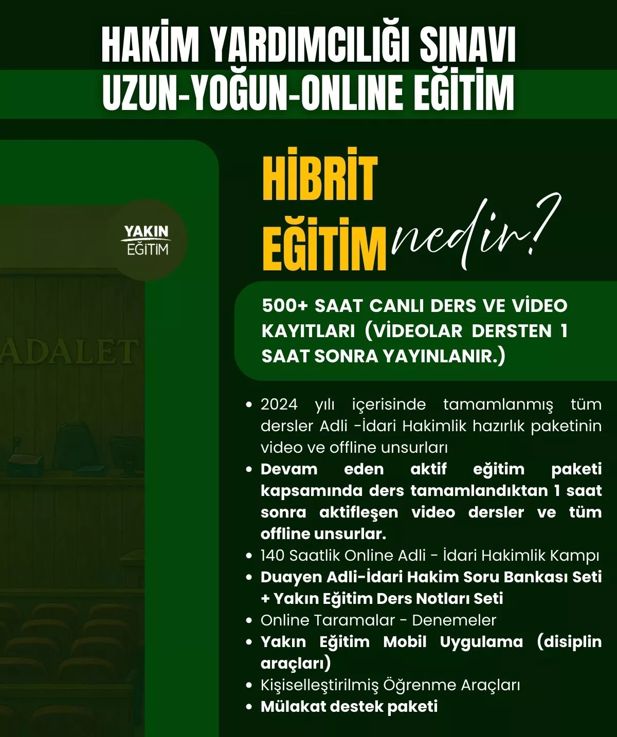 idari hakimlik kursu hibrit