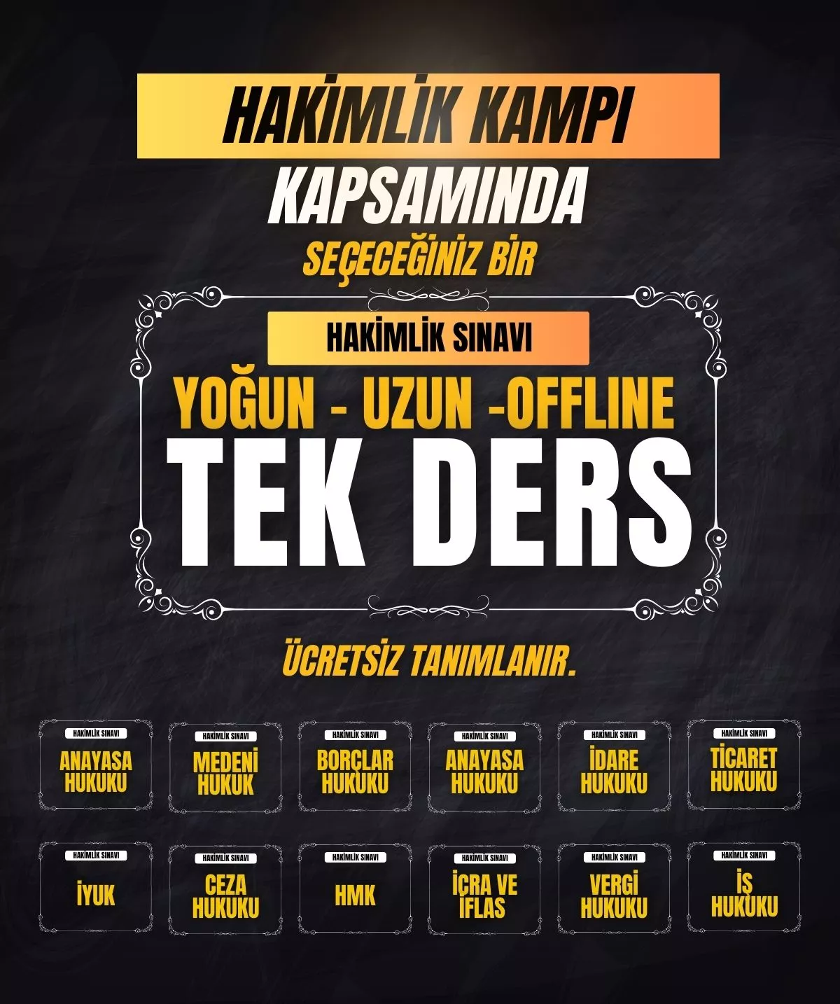 idari hakimlik tek ders