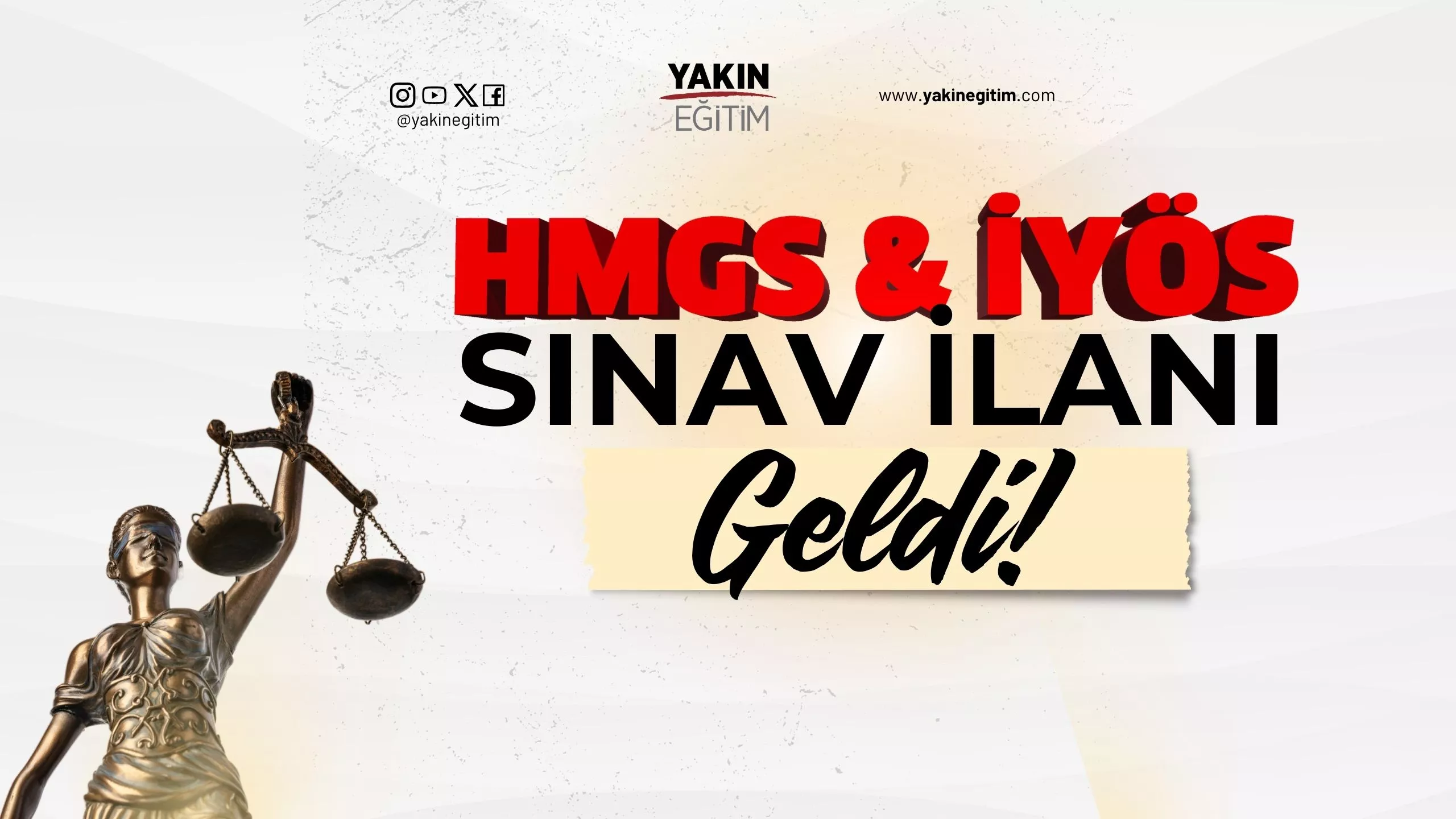 idari yargı ön sınavı ilanı - iyös ilanı geldi