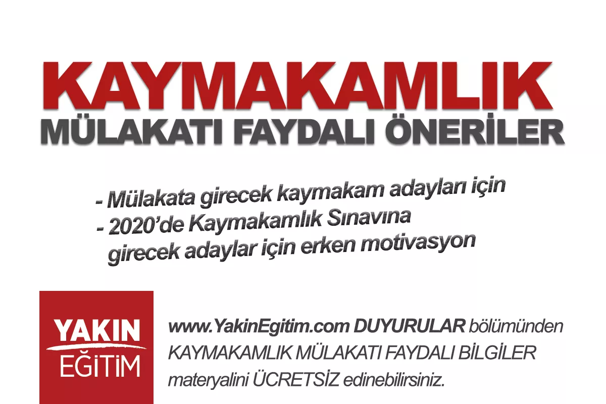 kaymakamlık mülakatı faydalı bilgiler