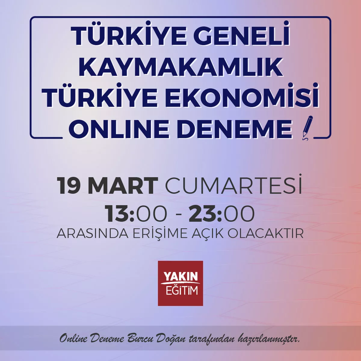 kaymakamlık sınavı türkiye ekonomisi burcu doğan