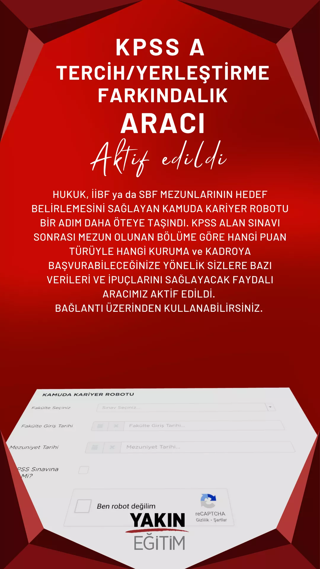 kpss tercih yerleştirme kpss a başvuru kamuda kariyer robotu