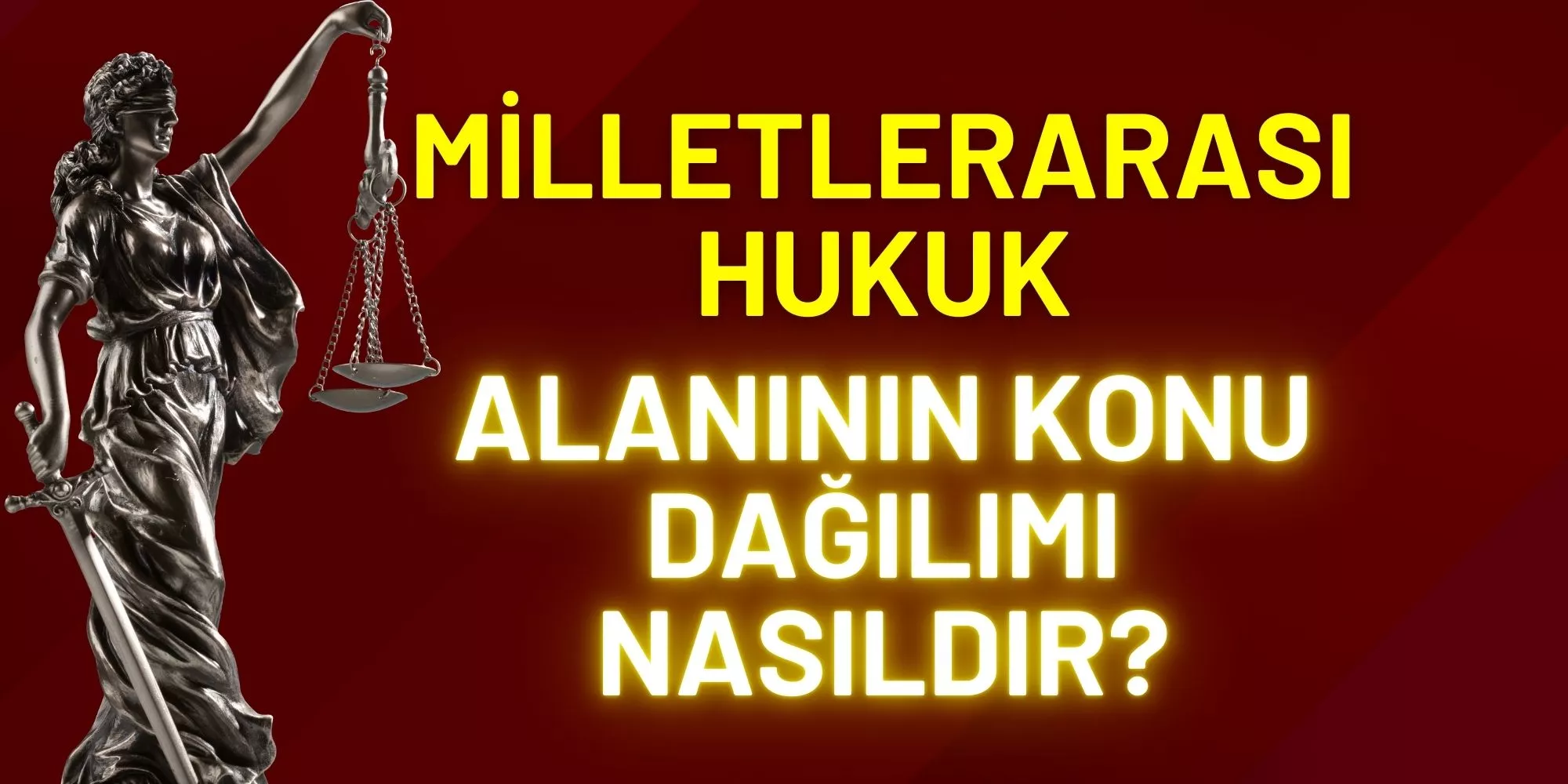 MİLLETLERARASI HUKUK ALANININ KONU DAĞILIMI NASILDIR?