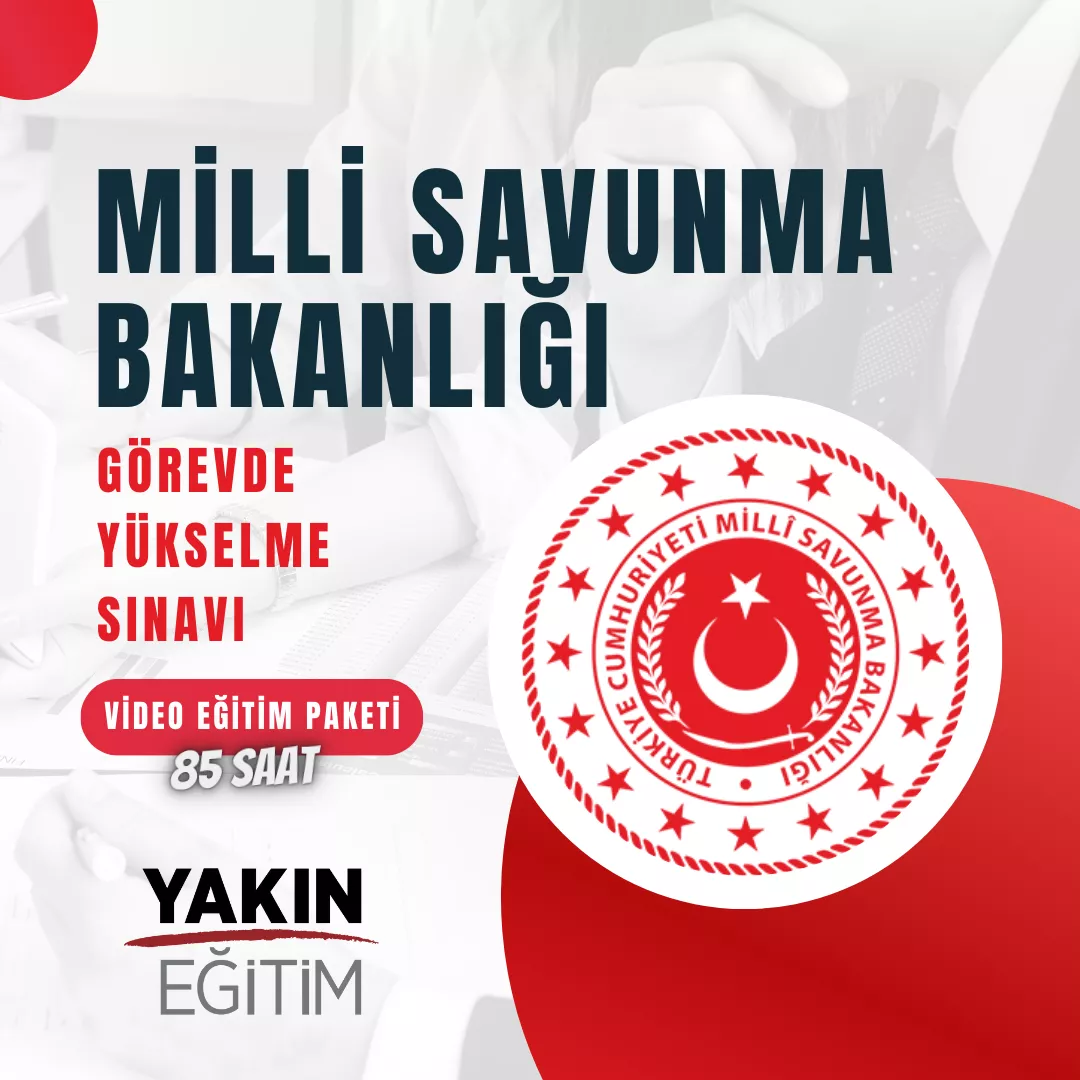 milli savunma bakanlığı görevde yükselme sınavı konu dağılımı