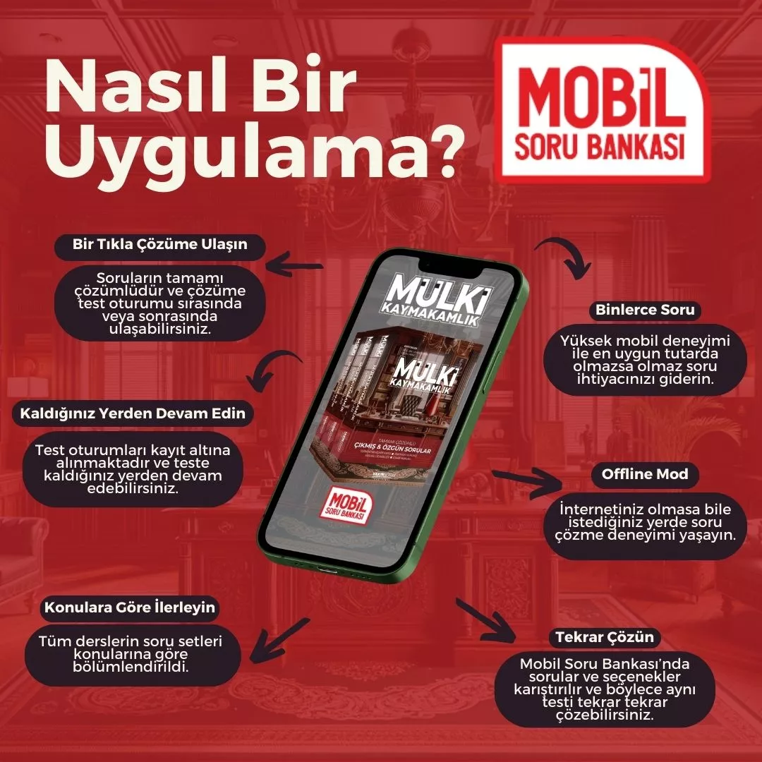 MÜLKİ KAYMAKAMLIK ÇIKMIŞ VE ÖZGÜN SORULAR MOBİL SORU BANKASI