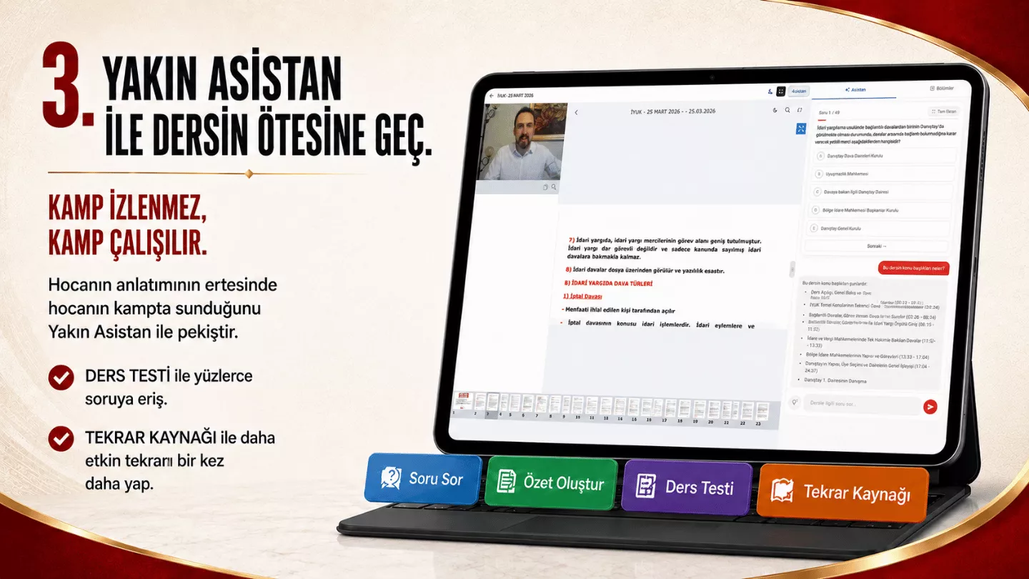 yakın asistan adli hakimlik kampı