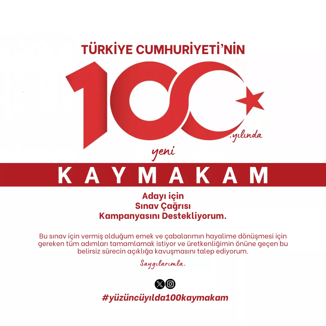 yüzüncü yılda yüz kaymakam