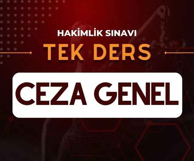 CEZA GENEL HUKUKU TEK DERS VİDEO EĞİTİM PAKETİ