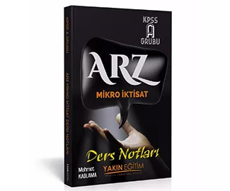 ARZ MİKRO İKTİSAT DERS NOTLARI