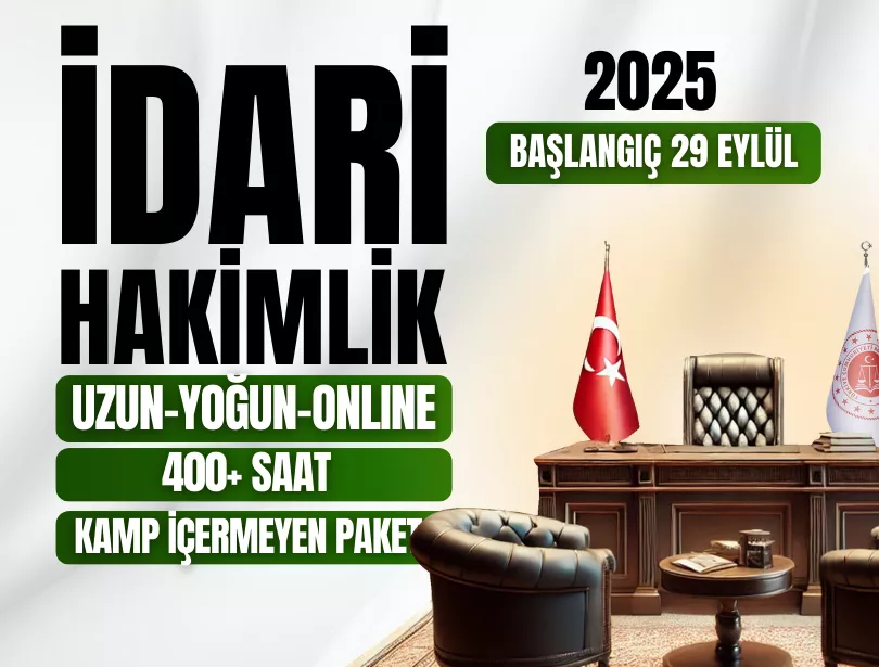 ONLINE İDARİ HAKİMLİK | KAMP İÇERMEYEN  PAKET