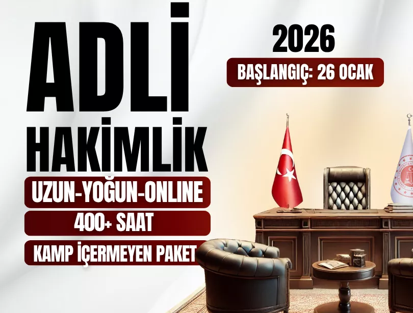 ONLINE ADLİ HAKİMLİK | KAMP İÇERMEYEN  PAKET