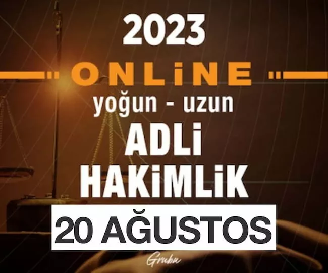 ONLINE ADLİ HAKİMLİK | ERKEN KAYIT