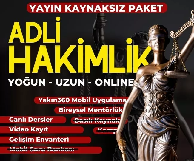 ONLINE ADLİ HAKİMLİK | YAYIN KAYNAKSIZ PAKET
