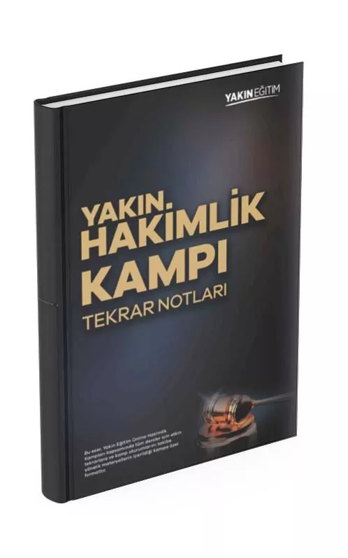 YAKIN HAKİMLİK KAMPI TEKRAR NOTLARI KİTABI