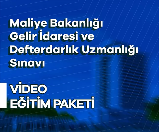 KURUM İÇİ GELİR UZMANLIĞI VE DEFTERDARLIK UZMANLIĞI