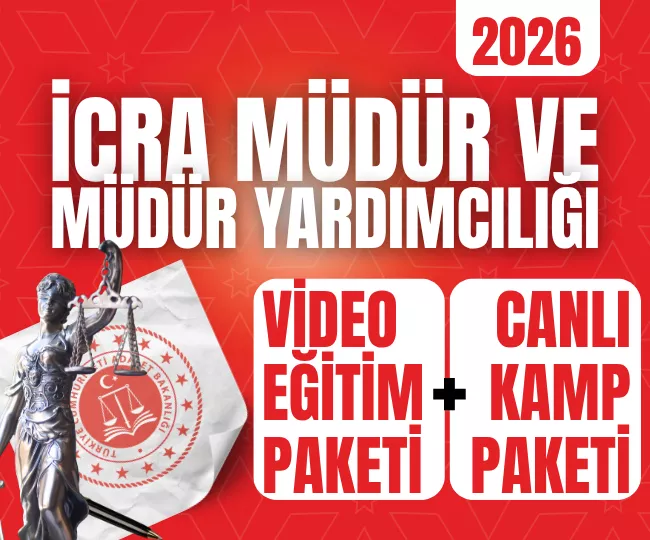 İCRA MÜDÜR YARDIMCILIĞI VİDEO EĞİTİM PAKETİ