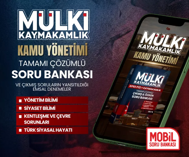 MÜLKİ KAMU YÖNETİMİ TAMAMI ÇÖZÜMLÜ MOBİL SORU BANKASI
