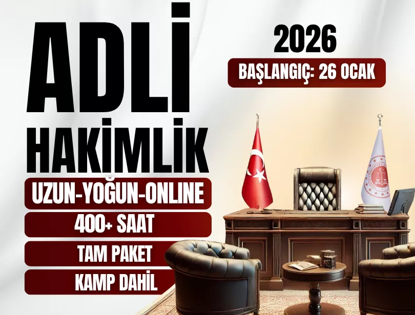 ONLINE ADLİ HAKİMLİK | ERKEN KAYIT