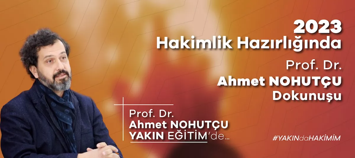 AHMET NOHUTÇU YAKIN EĞİTİMDE